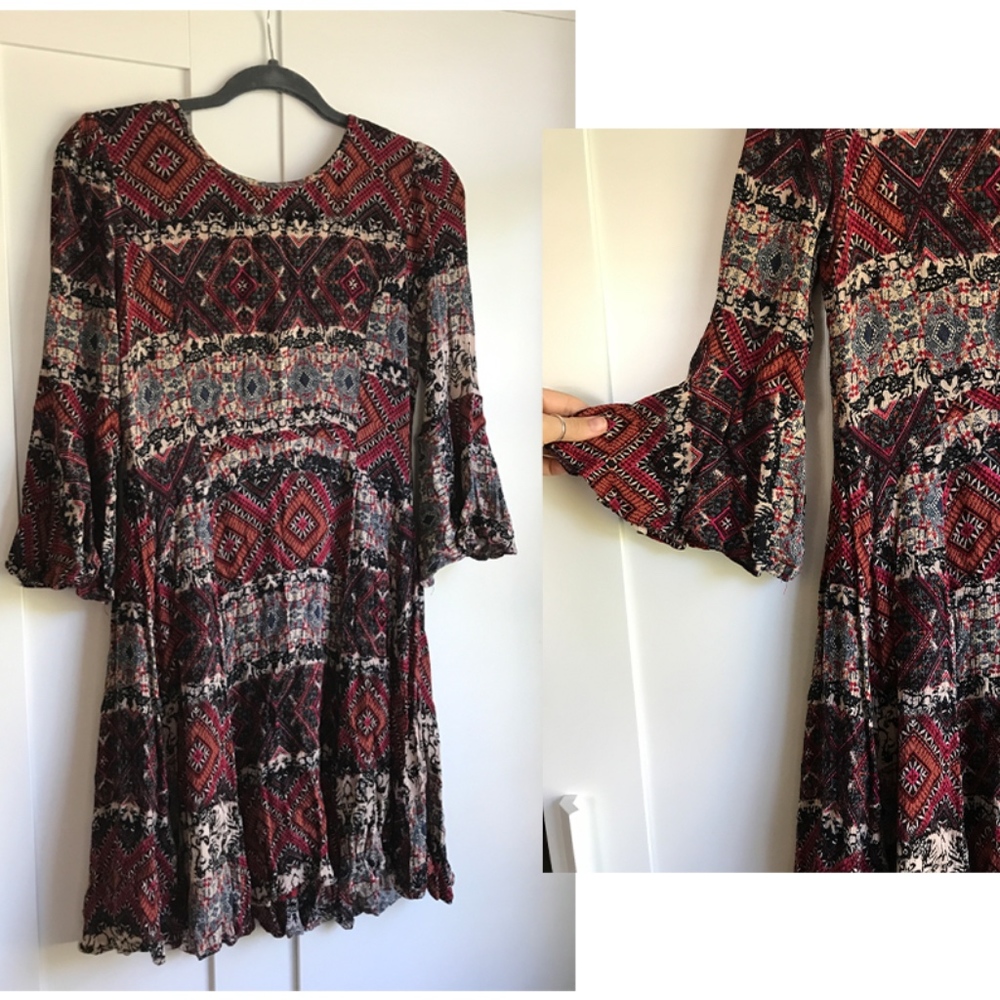Anthropologie Holding Horses Pattern Dress
